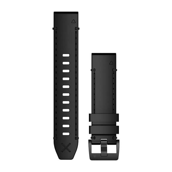 Garmin QuickFit 22mm Genuine Horween® Leather Strap – Black 010-12738-19