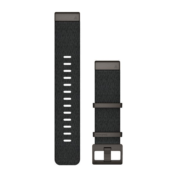 Garmin QuickFit 22mm Jacquard-weave Nylon Strap – Heathered Black 010-12738-03