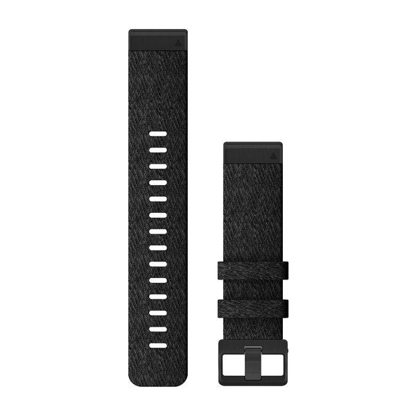 Garmin QuickFit 22mm Heathered Black Nylon Strap 010-12863-07