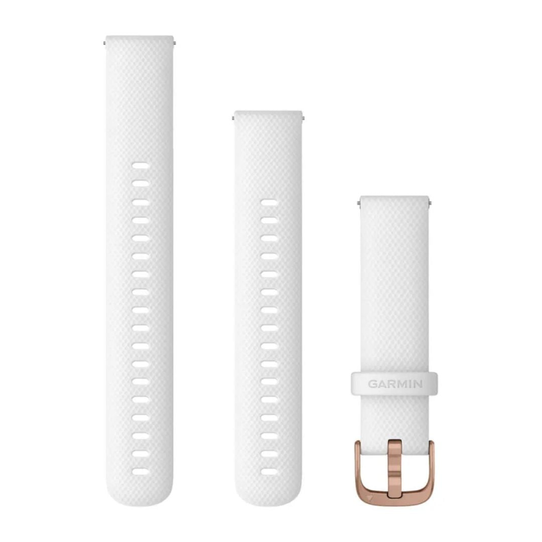 Garmin Quick Release silicone band 18mm, white, 010-12932-0F