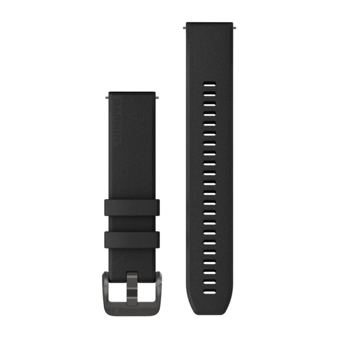 Garmin Quick Release Silicone Strap 20mm, Black, 010-13114-00