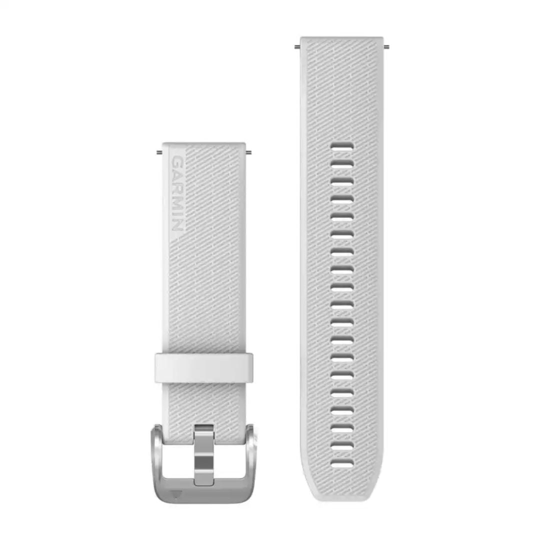 Garmin Quick Release Silicone Strap 20mm, White, 010-13114-01
