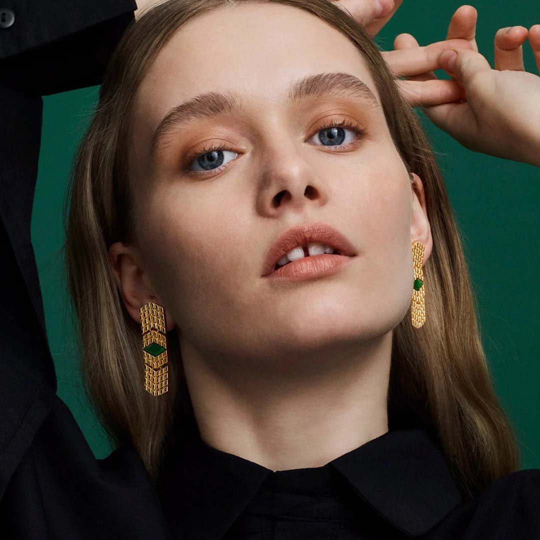 Kalevala Tree Spirit Earrings, bronze