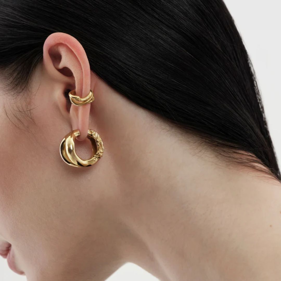 Kalevala Männyt Hoop Earrings, Bronze, 361001101T