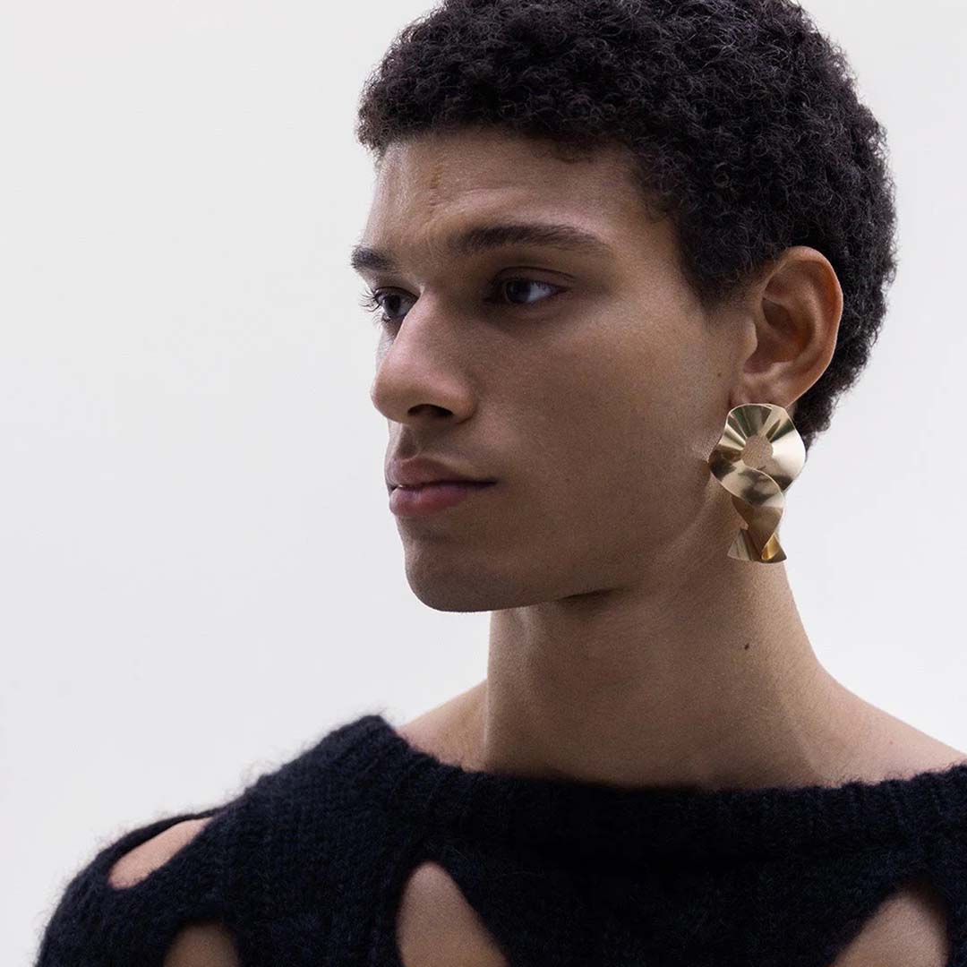 Kalevala Alluring earrings large, bronze, Kalevala Modern