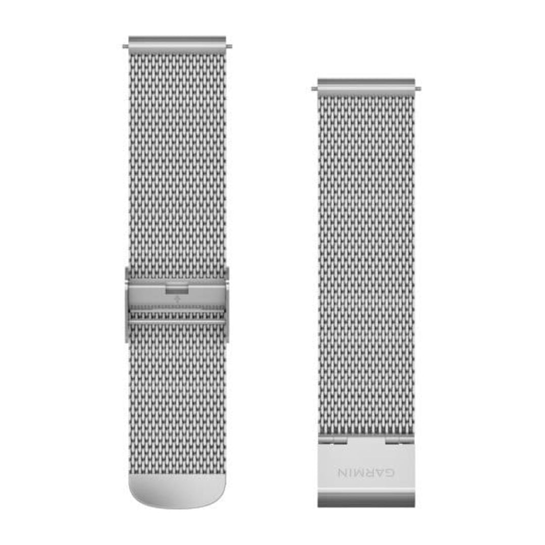 Garmin Quick Release Silver Milanese Mesh Strap 20mm, 010-12924-23
