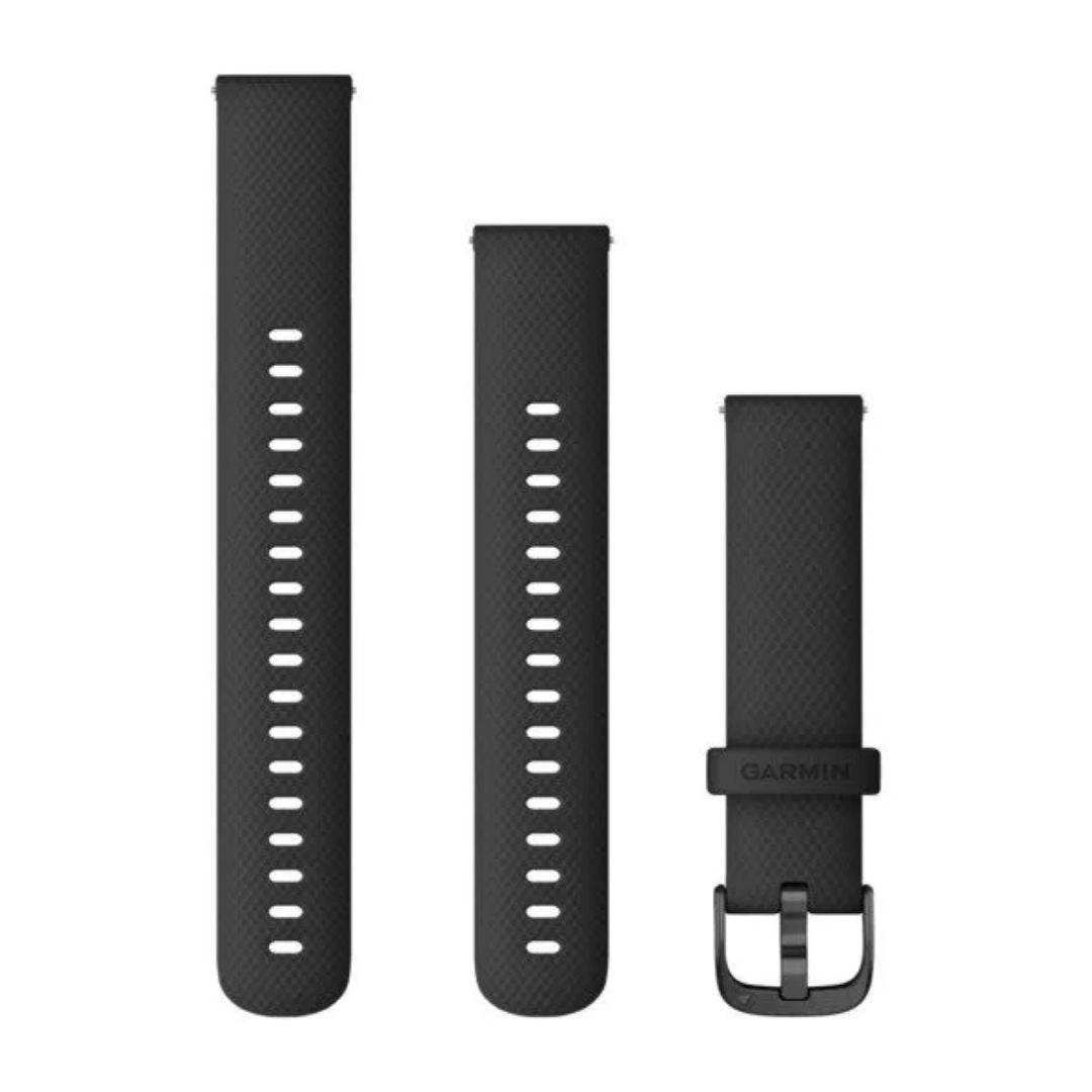 Garmin Quick Release Silicone Strap 18mm, Black, 010-12932-01