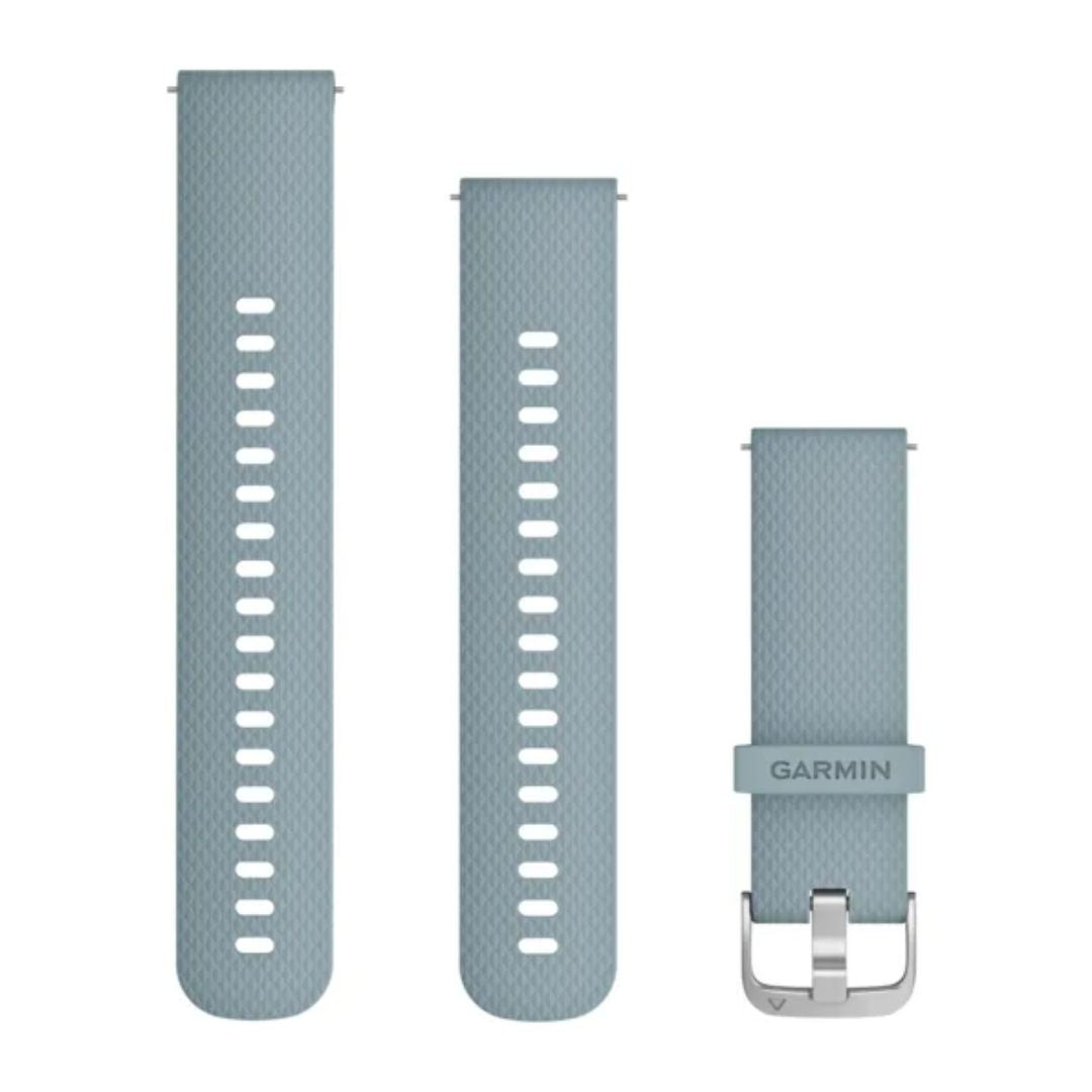 Garmin Light Blue Quick Release Silicone Strap 20mm, Quick Release, 010-12691-06