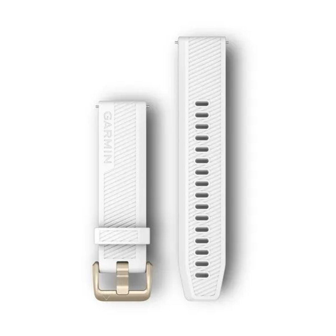 Garmin White Quick Release Silicone Strap 20mm, 010-12927-00