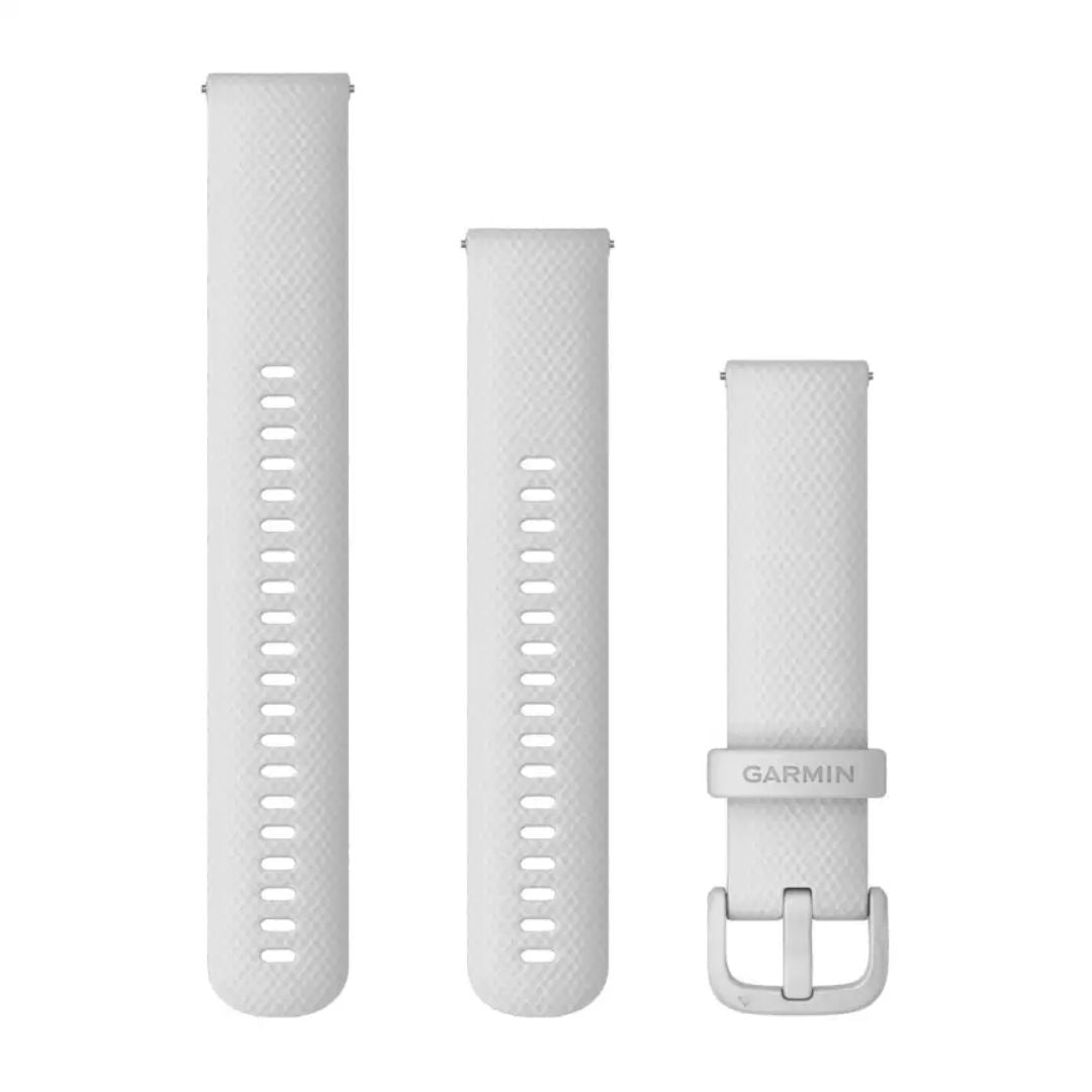 Garmin White Quick Release Silicone Strap 20mm, 010-13021-01