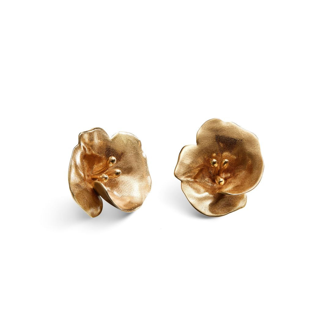 Kalevala Summer Night Rose, earrings, bronze