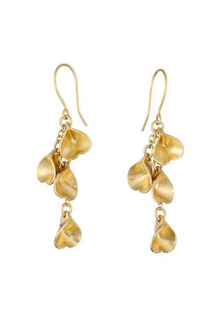 Kalevala Made in Helsinki Eira hanging earrings, bronze, Kalevala Modern