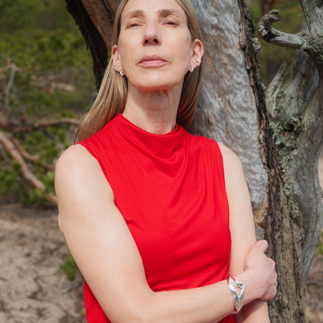 Kalevala Männyt Stud Earrings, Silver, 261001100T