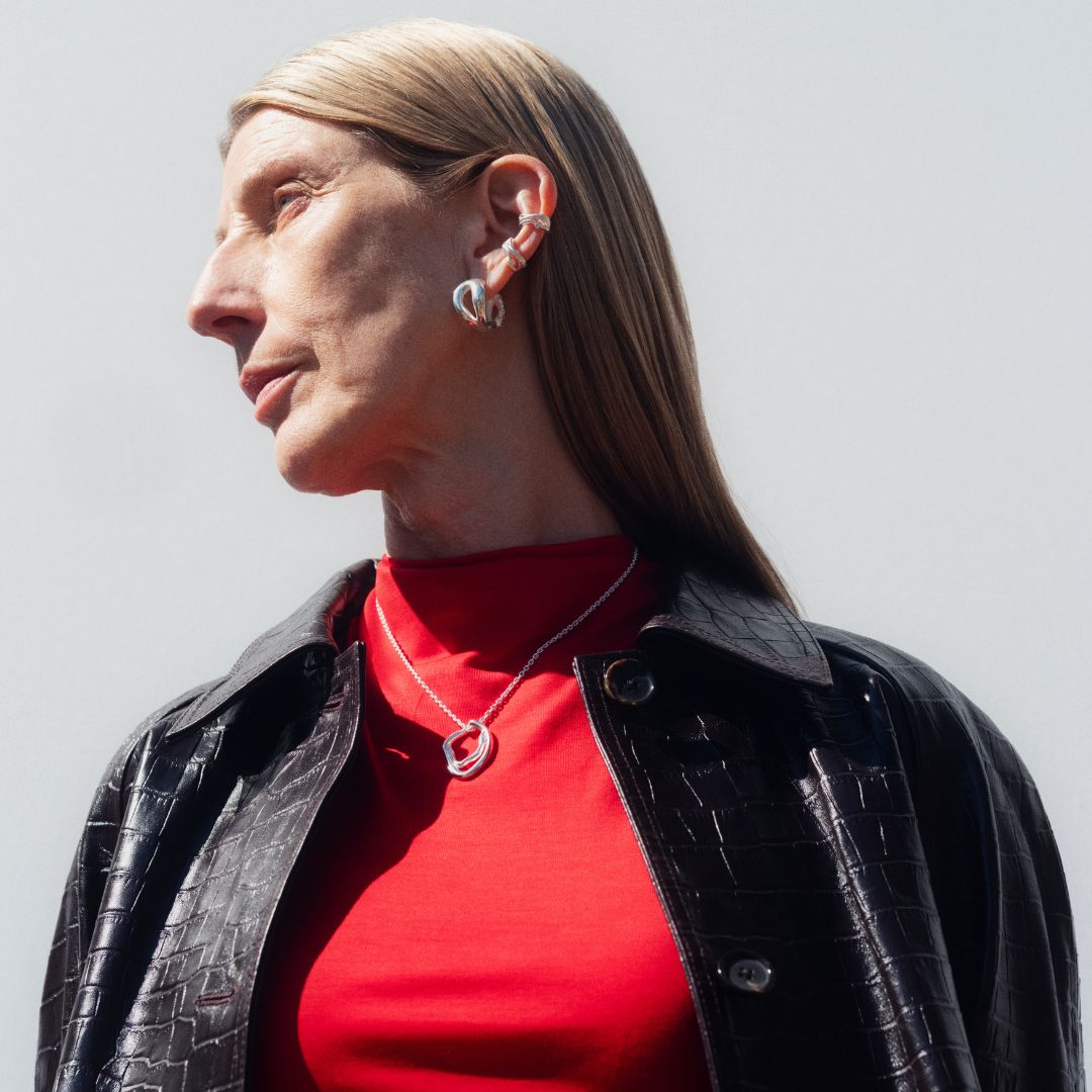 Kalevala Männyt Hoop Earrings, Silver, 261001101T