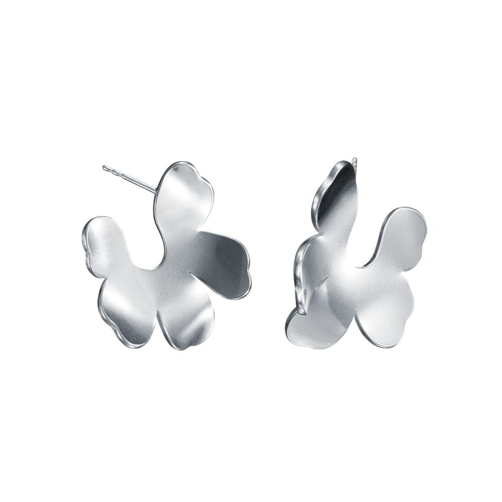 Kalevala x Marimekko Unikko Small Earrings, Silver