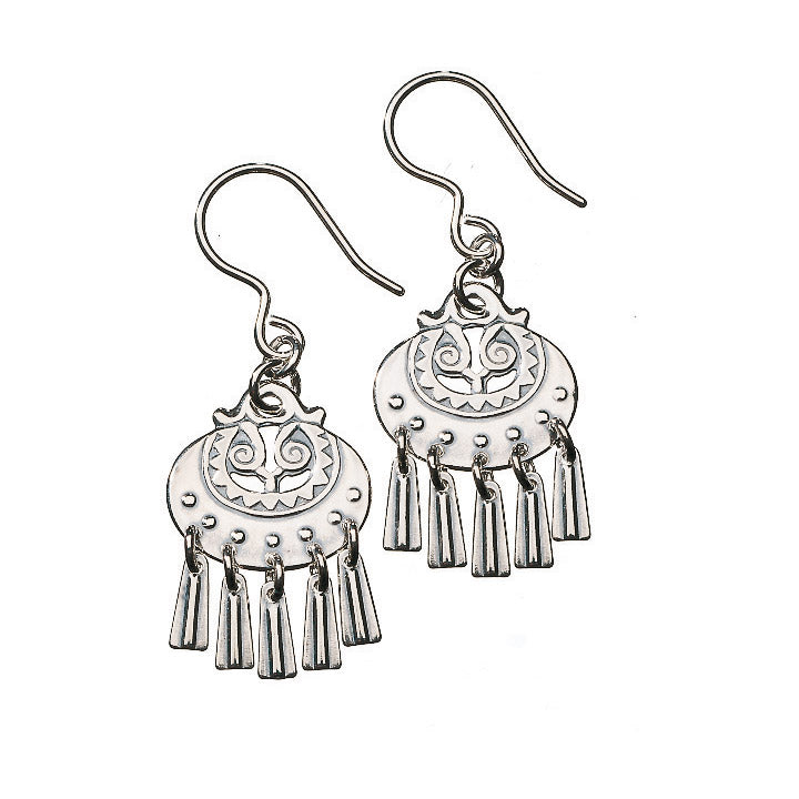 Kalevala Moon Goddess Earrings, silver, Kalevala Originals